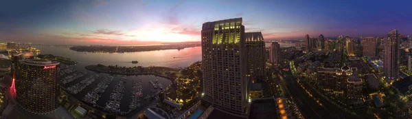 San Diego panoramatické slunce pano — Stock fotografie