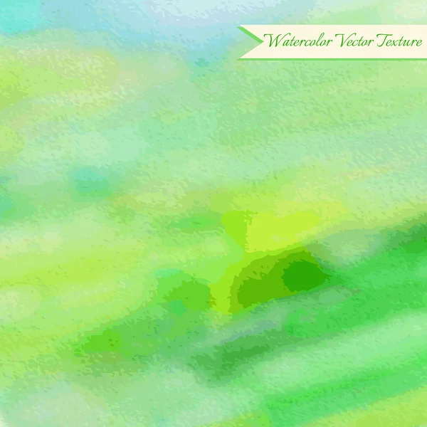Texture aquarelle verte et bleue — Image vectorielle