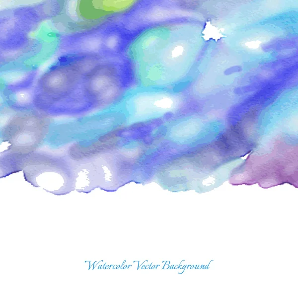 Abstrait bleu aquarelle fond — Image vectorielle
