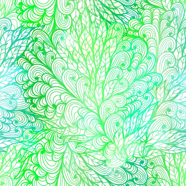 Modèle de dégradé vert grunge floral sans couture — Image vectorielle