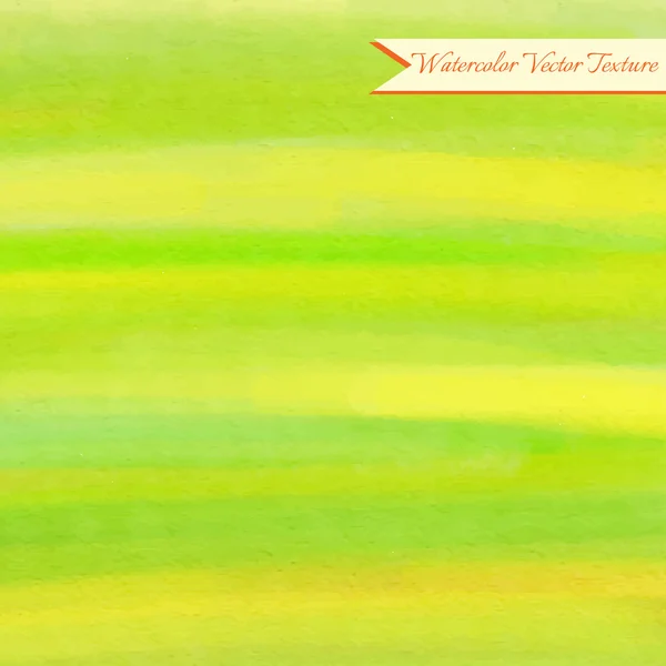 Texture aquarelle verte et jaune — Image vectorielle