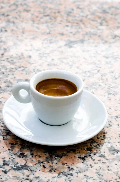 Tazza espresso bianca — Foto Stock