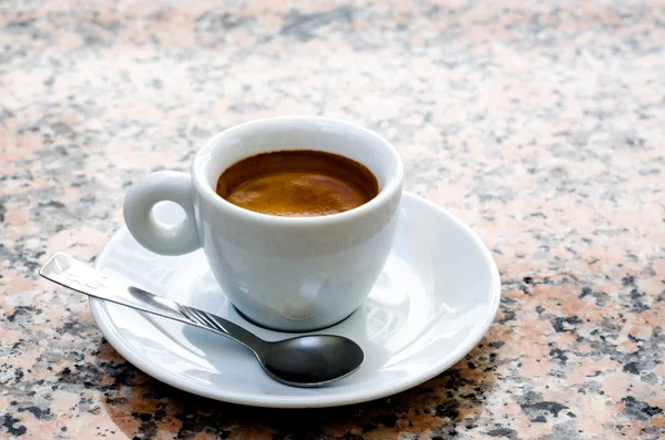 Tazza espresso bianca — Foto Stock