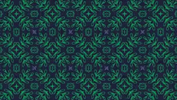 Abstract kaleidoscope pattern background — Stock Video