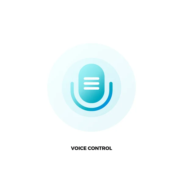 Logotipo vector micrófono . — Vector de stock