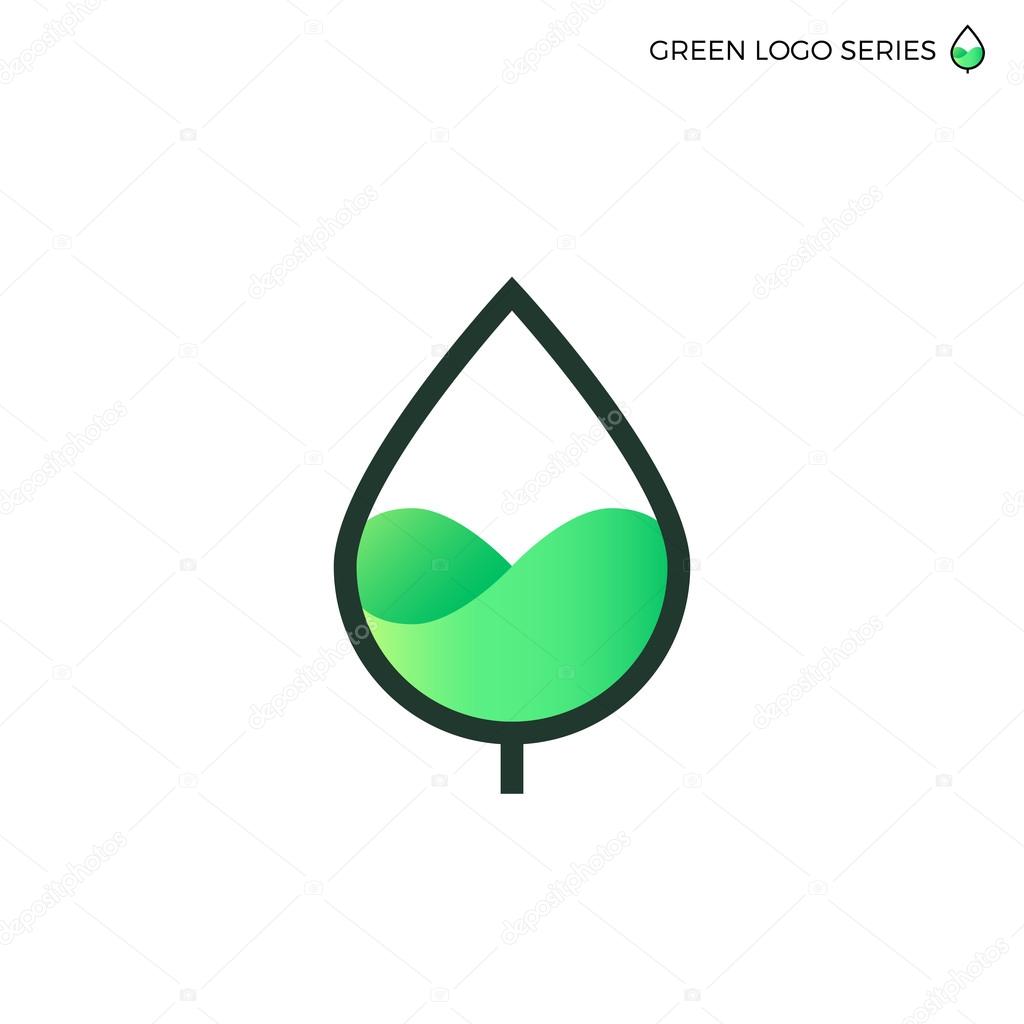 leaf logo green energy logo bio energy eco green logo fresh food