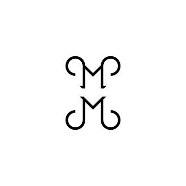 Monogram çift M harfleri