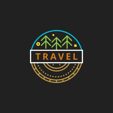 renkli seyahat kavramı