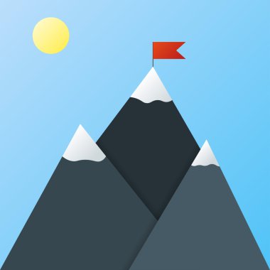 Üç Dağları bayrağı ile