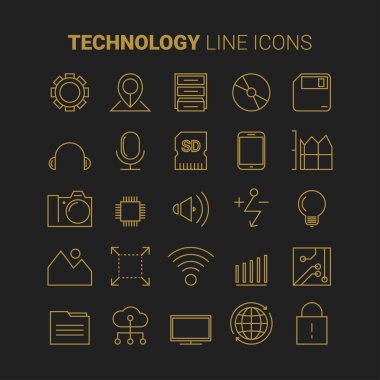 teknoloji Icons set