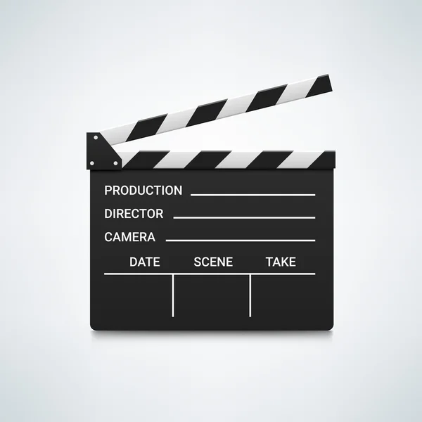 Açık sinema clapperboards — Stok Vektör