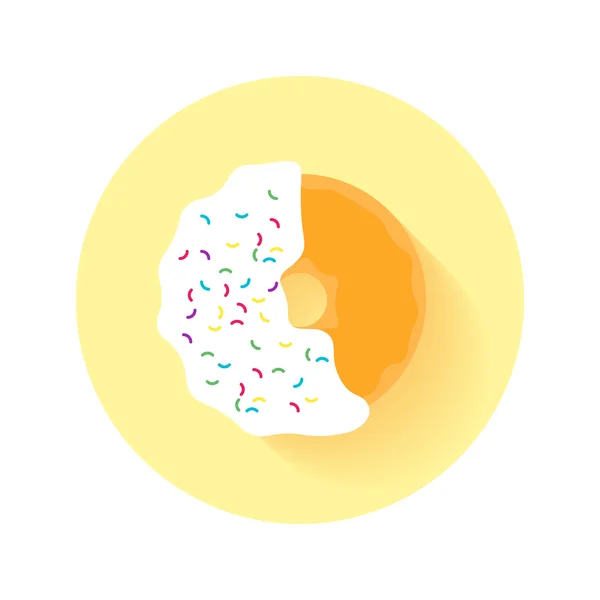 Donut delicioso colorido — Vetor de Stock