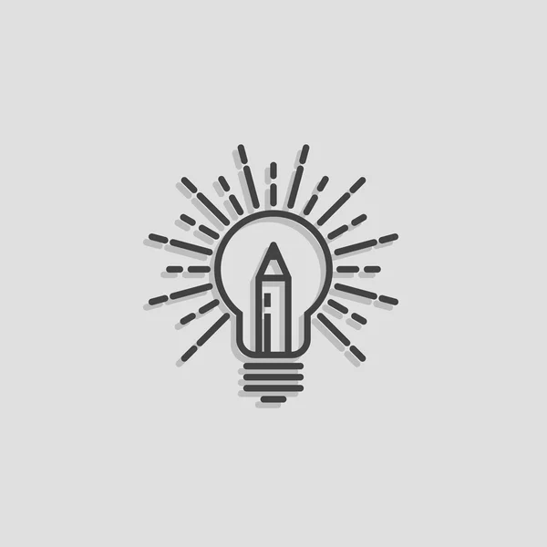 Žárovku logo — Stockový vektor