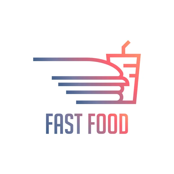 Logo fast food — Vettoriale Stock