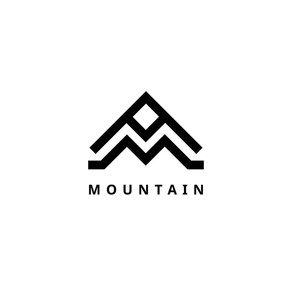 Modello di logo di montagna — Vettoriale Stock