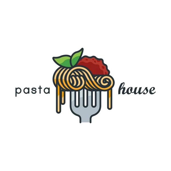 Pasta house logo — Stock Vector