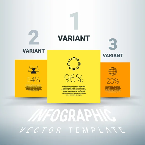 Turuncu infographics kareler