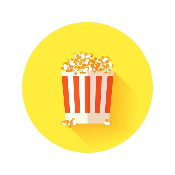 Barevné ikony Popcorn — Stockový vektor