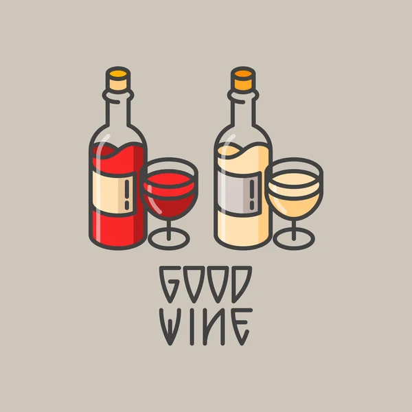 Şarap şişeleri ve bardaklar.