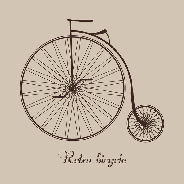 Bicicleta retro vintage — Vetor de Stock