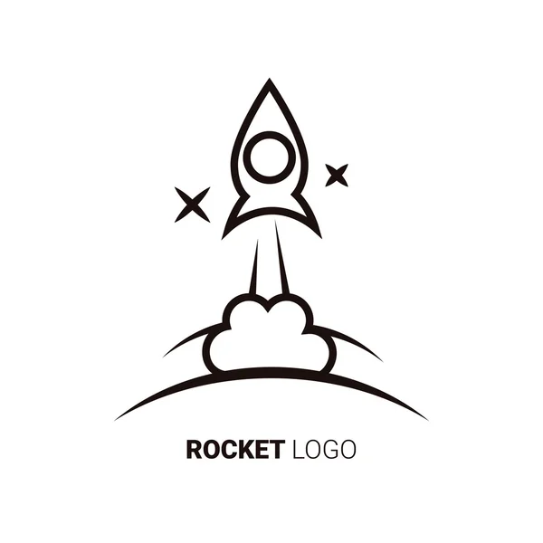 Rocket logo icon — Stock Vector