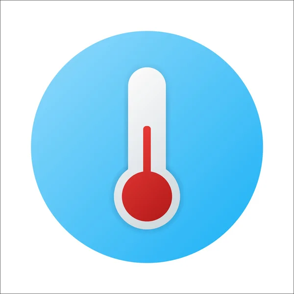 Pictogram van eenvoudige thermometer — Stockvector