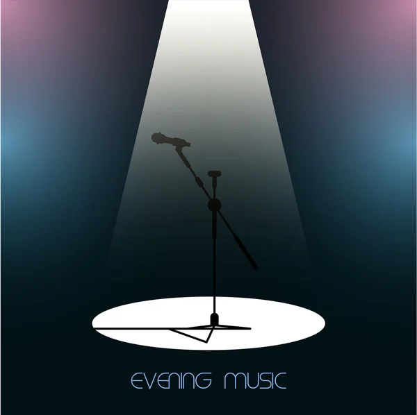 Sahne Alanı'nda mikrofon silüeti