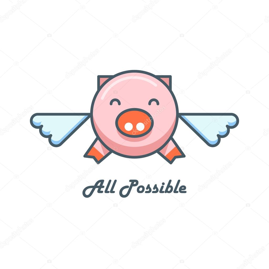 Flying pig Vector Art Stock Images | Depositphotos Flying pig Vector Art Stock Images | Depositphotos