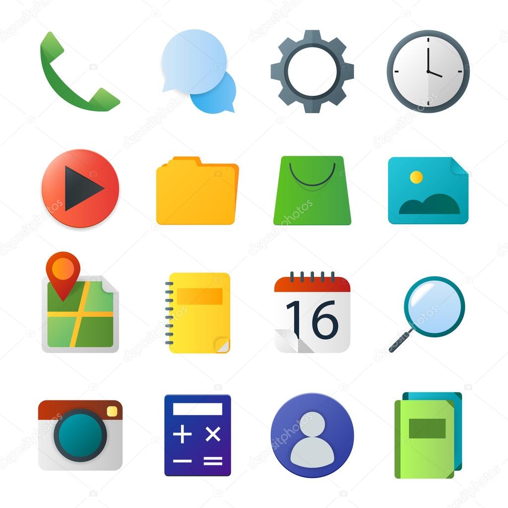 mobile phone icons