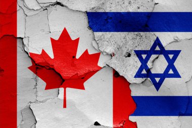 Kanada ve İsrail bayrakları