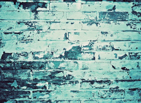 detail of a blue brick wall