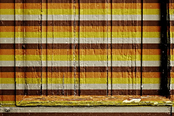 Wooden Frame Retro Stripes — Stock Photo, Image