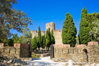 Fort Saint Elme arasında bağlantı noktası-Vendres ve Collioure, Akdeniz, Pyrenees Orientales, Fransa