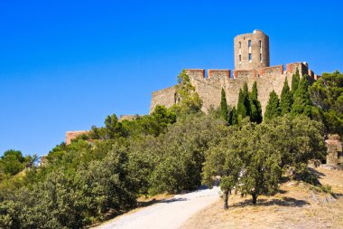 Fort Saint Elme arasında bağlantı noktası-Vendres ve Collioure, Akdeniz, Pyrenees Orientales, Fransa