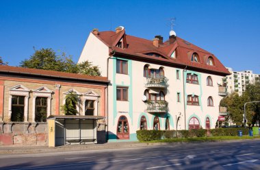 Debrecen, Macaristan - 31 Ekim 2015: Şehir görünümü Debrecen, Macaristan en büyük ikinci şehir