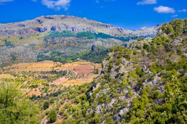Serra de tramuntana - dağlar aralığı mallorca, Balear Adaları, İspanya
