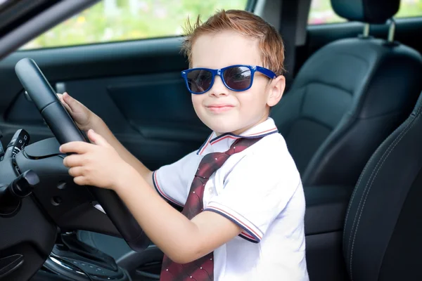 Cute driver in car — Stock Photo, Image
