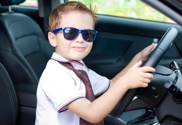 Cute driver in car — Stock Photo, Image