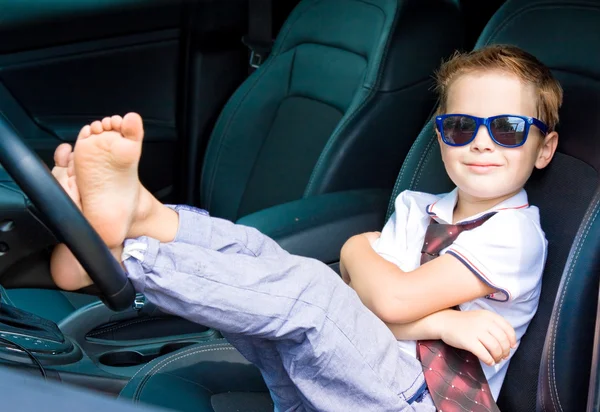 Cute Driver Car — Stock Photo, Image