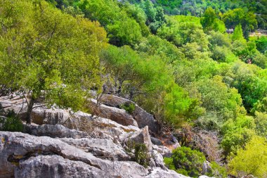 Dağlar aralığı Mallorca, Balear Adaları, İspanya. 