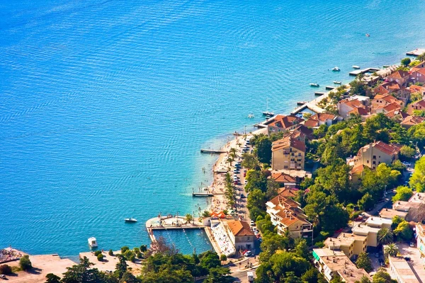 Schöne Aussicht auf Kotor und Bucht von Kotor — Stockfoto