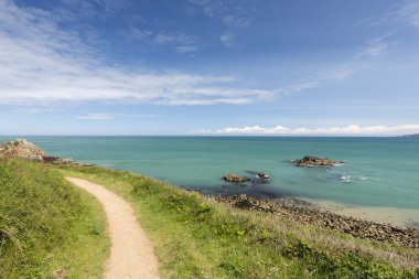 Herm Adası, İngiltere'de plajlar hiking