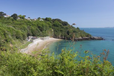Güney sahil Guernsey Adası, Birleşik Krallık, Europe