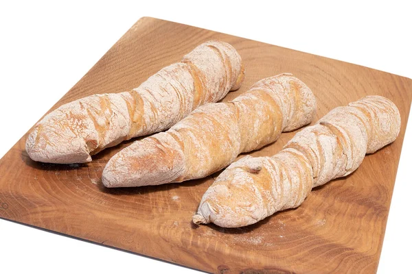 Freshly Baked Root Bread Wooden Board — Stock Photo, Image