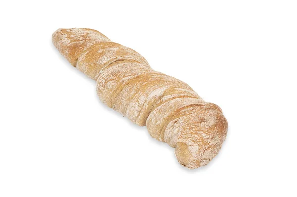 Čerstvě Pečený Kořenový Chléb Izolované Bílém Pozadí — Stock fotografie