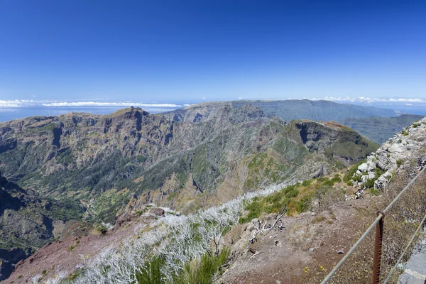 En la cima de la montaña pico ruivo, Madeira — Foto de Stock