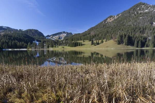 Jezioro "Spitzingsee" w Bawarii, Niemcy — Zdjęcie stockowe