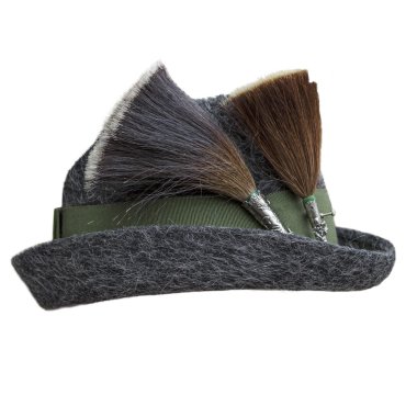 Traditional felt cap with two 