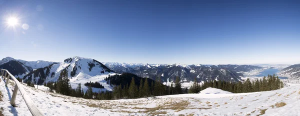 Vue panoramique depuis la montagne Wallberg, Allemagne — Photo