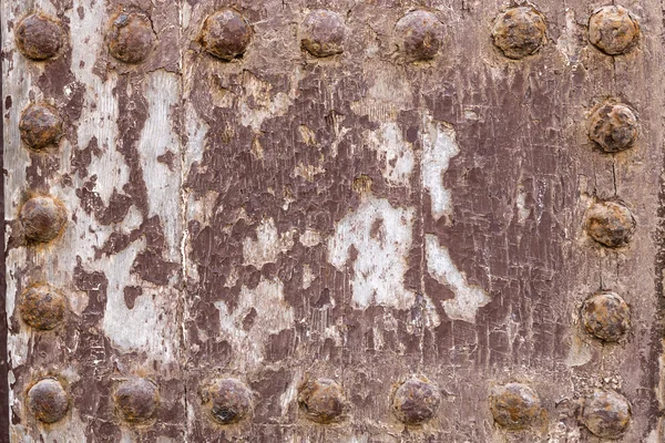 Grunge surface en bois avec rivets — Photo